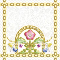 Декор 04-01-1-14-03-00-281-4 Замоскворечье Белый 20х20 Ceramique Imperiale