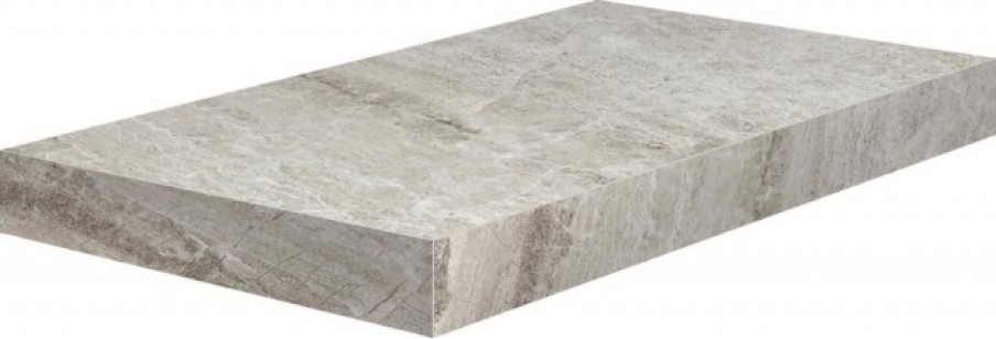Ступень 62451 Flint Angolo Sn Gradino C. Retta Silver 33x60 Cerdomus