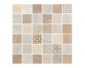 Мозаика 57163 Lefka Mosaico 4.7x4.7 Cream con Metallo 30x30 Cerdomus