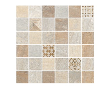 Мозаика 57163 Lefka Mosaico 4.7x4.7 Cream con Metallo 30x30 Cerdomus