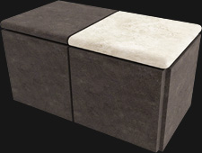 Специальный элемент 31789 Pietra d'Assisi Bnoc Bianco 20x20 Cerdomus