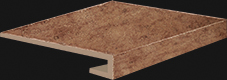 Ступень 75684 Pietra d'Assisi Angolo Gradino C.Retta Rosso 30x30 Cerdomus