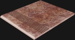 Ступень 33318 Pietra d'Assisi Gradino Semplice Rosso 30x30 Cerdomus