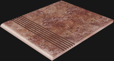 Ступень 33318 Pietra d'Assisi Gradino Semplice Rosso 30x30 Cerdomus