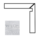 Плинтус Cerdomus Opera Battiscala Dx Grey Set 2pz 4.8x60 86914