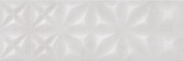 Настенная плитка ASU522D Apeks рельеф светло-серый 25x75 Cersanit