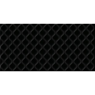 Плитка настенная DEL232D Deco рельеф черный 29.8x59.8 Cersanit
