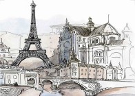 Вставка EI2M452DT Eifel многоцветная 25x35 Cersanit