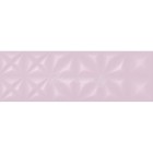 Плитка настенная LLU072D Lila рельеф розовый 25x75 Cersanit