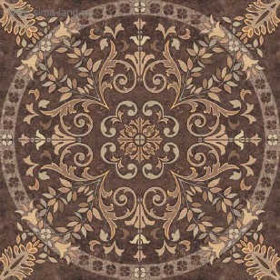 Панно напольное PY6R114 Pompei коричневое 84x84 Cersanit