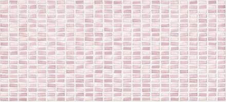 Плитка настенная PDG073D Pudra мозаика рельеф розовый 20x44 Cersanit