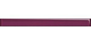 Бордюр UG1H221 спецэлемент стеклянный Universal Glass пурпурный 4x45 Cersanit