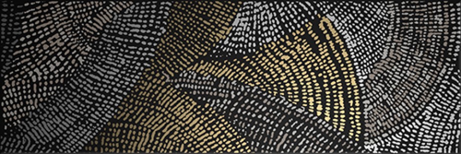 Декор Domino Dec. Diamond Draw Black Gold 20x60
