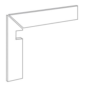 Плинтус BA3B0RS On Square Batt.Scala Sx 45° Avorio 7.5x60x60 Emil Ceramica