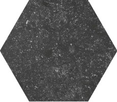 Керамогранит 23580 Coralstone Hexagon Black Antislip 29.2x25.4 Equipe