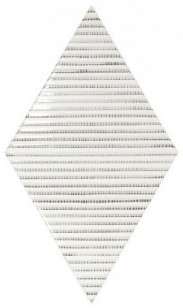 Настенная плитка 22755 Rhombus Wall Bambu B&W 15.2x26.3 Equipe