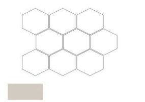 Мозаика 21922 Scale Hexagon Mosaic Cream 31x38 Equipe