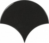 Настенная плитка 21967 Scale Fan Black 10.6х12 Equipe