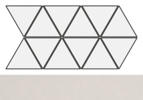 Мозаика 24246 Scale Triangolo Mosaic Light Grey 22.5x45 Equipe