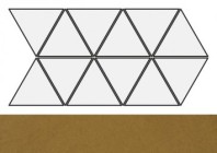 Мозаика 24253 Scale Triangolo Mosaic Metallic 22.5x45 Equipe
