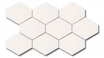 Мозаика 24254 Scale Benzene Mosaic White Matt 25.5x44 Equipe