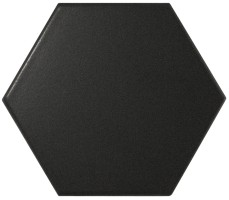 Керамогранит напольный 23114 Scale Hexagon Porcelain Black Matt 11.6x10.1 Equipe