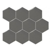 Мозаика 21921 Scale Hexagon Mosaic Dark Grey 31x38 Equipe