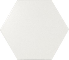 Настенная плитка 21767 Scale Hexagon White Matt 10.7х12.4 Equipe