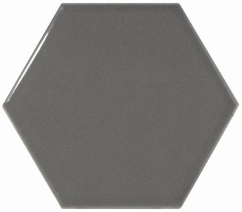 Настенная плитка 21913 Scale Hexagon Dark Grey 10.7х12.4 Equipe