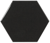 Настенная плитка 21915 Scale Hexagon Black 10.7х12.4 Equipe