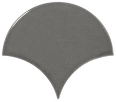 Настенная плитка 21979 Scale Fan Dark Grey 10.6х12 Equipe