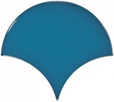 Настенная плитка 23841 Scale Fan Electric Blue 10.6х12 Equipe