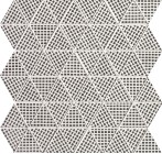 Мозаика настенная fOEG Pat Deco Black Triangolo Mosaico 30.5x30.5 Fap Ceramiche