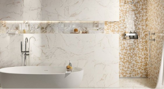Мозаика Fap Ceramiche Roma Gold Carrara Superiore Nero Elegante Archs Mosaico 28.2x31 FQKP