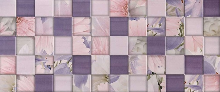 Настенная плитка 10101003942 Aquarelle lilac wall 03 25x60 Gracia Ceramica