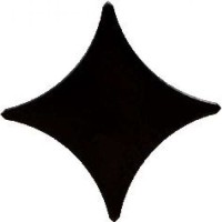 Бордюр 10203001129 Queen Stella Black Черный 2 11х11 Gracia Ceramica
