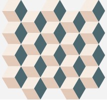 Декор Italon Element Silk Mosaico Cube Cold 30.5x33 600110000786