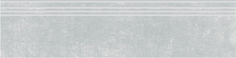 Ступень Керамика Будущего Граните Стоун Цемент Светло-Серый с насечками SR 120x30 ID002