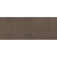 Плитка настенная 3Т Даймонд коричневый 20х50 Керамин