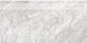 Ступень Керамин Кварцит 7 СП 30x60 светло-серый
