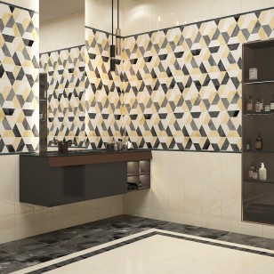 Декор Керамин Асуан 5Д 25x75 черный