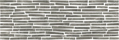 Плитка Керамин Монако 2Д 25x75 настенная серый