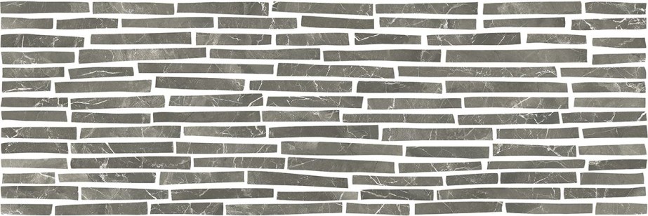 Плитка Керамин Монако 2Д 25x75 настенная серый