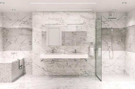 Мозаика K-1000/MR/m14 Carrara Marble Trend 30.7x30.7 Kerranova