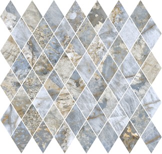 Мозаика La Fabbrica Gemstone Rombo Ocean Lap Ret 30x30 179151