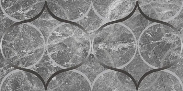 Декор Crystal Resonanse серый 30x60 Laparet