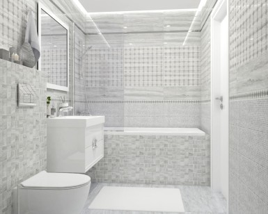 Декор Mm11188 Glossy мозаичный серый 20x60 Laparet