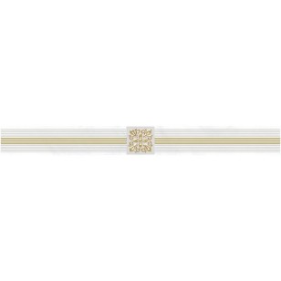 Бордюр Royal белый 6.3x60 Laparet