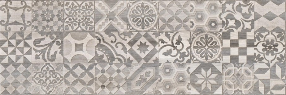 Декор 1664-0166 Альбервуд 2 белый 20х60 Lasselsberger Ceramics