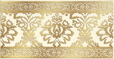 Бордюр Lasselsberger Ceramics Катар белый 13х25 new gold 1502-0610